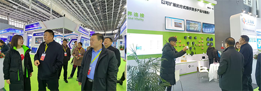 河北省水利廳副巡視員、河北省水利學(xué)會(huì)理事長(zhǎng)馮謙誠(chéng)一行蒞臨展位參觀(guān)指導(dǎo)